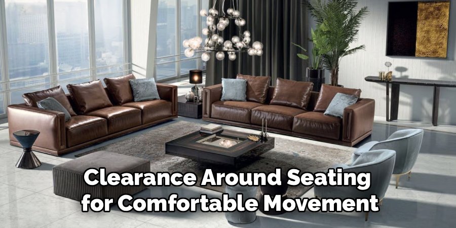 Clearance Around Seating
for Comfortable Movement