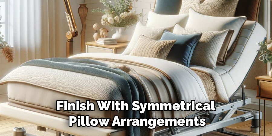 Finish With Symmetrical 
Pillow Arrangements