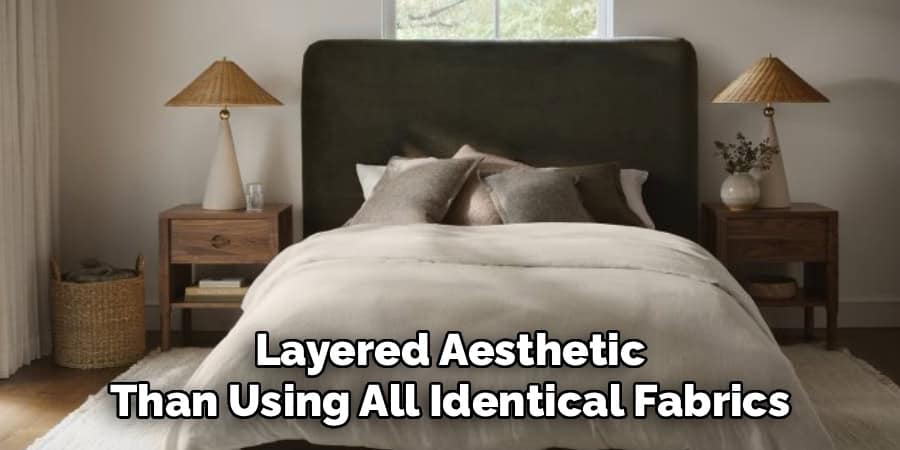 Layered Aesthetic
Than Using All Identical Fabrics