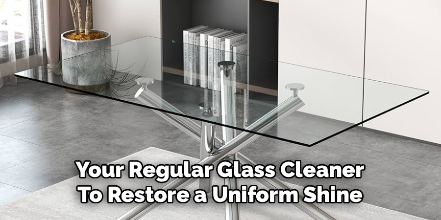 Your Regular Glass Cleaner
To Restore a Uniform Shine