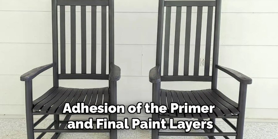 Adhesion of the Primer
and Final Paint Layers