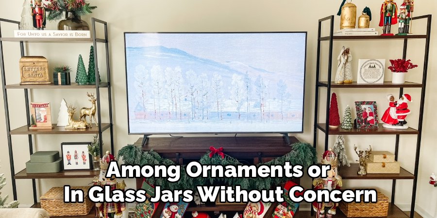 Among Ornaments or 
In Glass Jars Without Concern