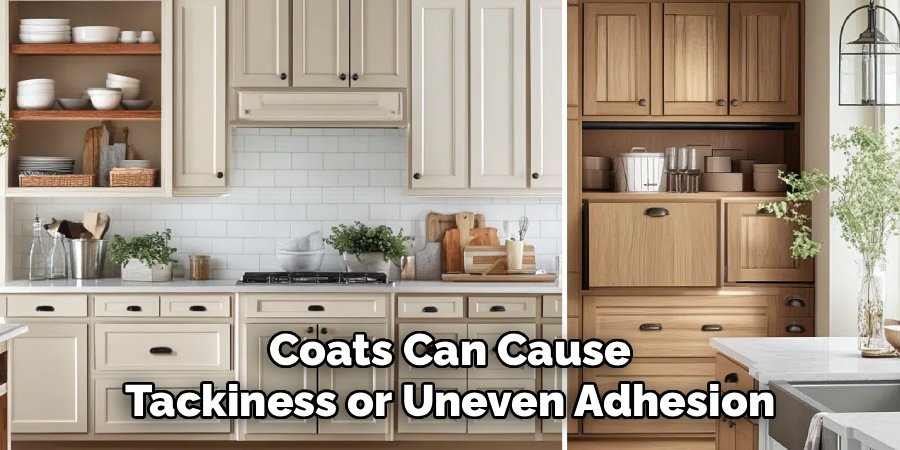 Coats Can Cause Tackiness or Uneven Adhesion