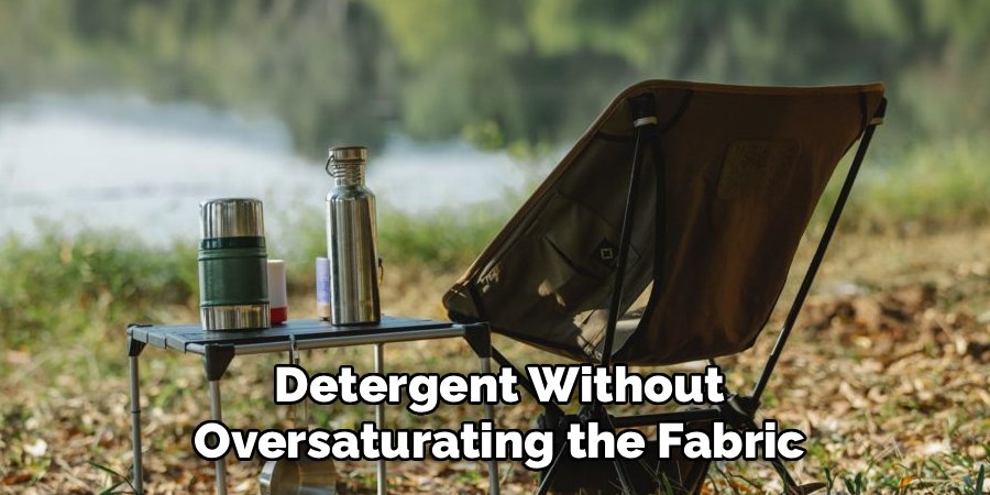 Detergent Without Oversaturating the Fabric