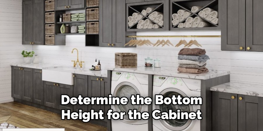 Determine the Bottom Height for the Cabinet