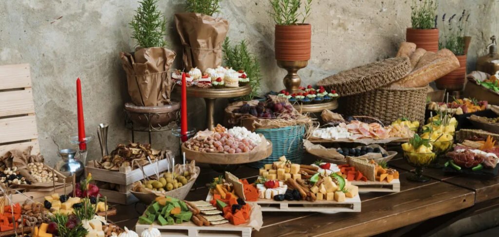 How to Decorate a Christmas Buffet Table