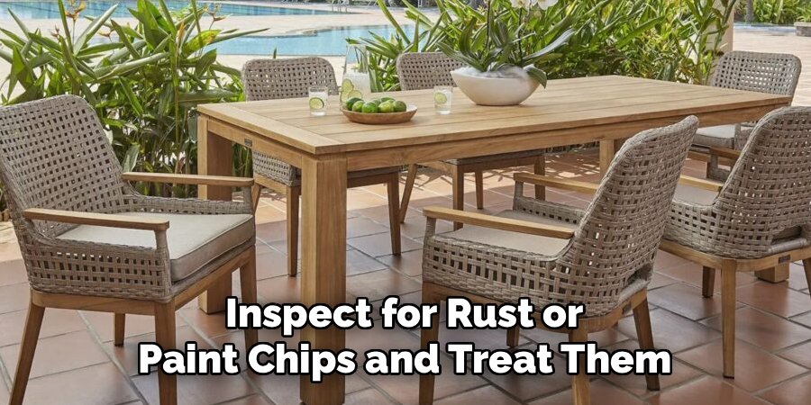 Inspect for Rust or Paint Chips and Treat Them
