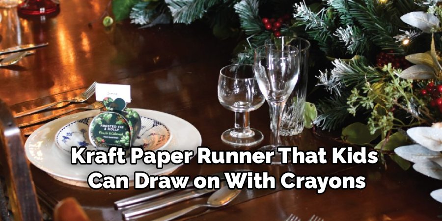 Kraft Paper Runner That Kids 
Can Draw on With Crayons