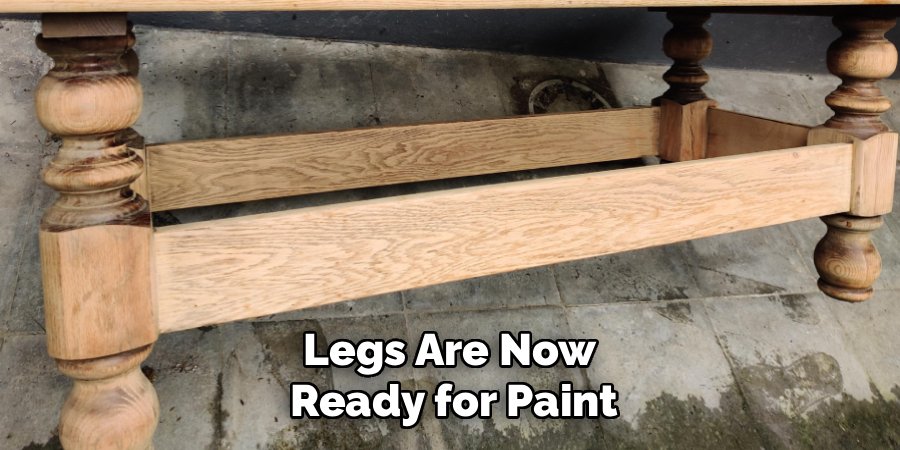 Legs Are Now
Ready for Paint