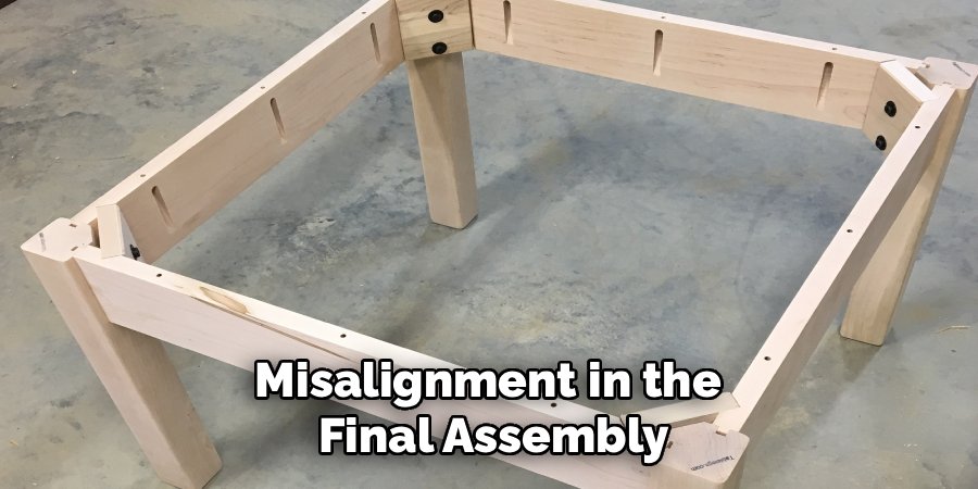 Misalignment in the
Final Assembly
