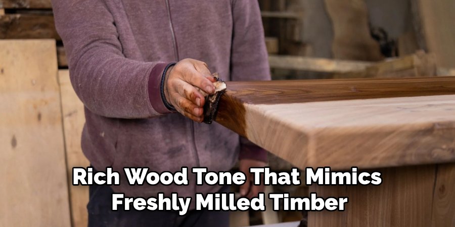 Rich Wood Tone That Mimics 
Freshly Milled Timber