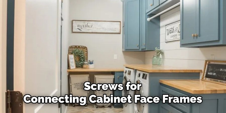 Screws for Connecting Cabinet Face Frames