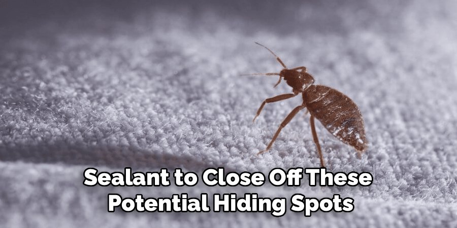 Sealant to Close Off These
Potential Hiding Spots