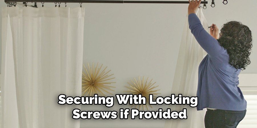 Securing With Locking 
Screws if Provided