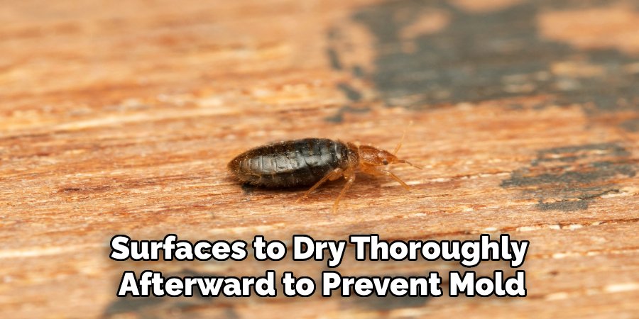 Surfaces to Dry Thoroughly
Afterward to Prevent Mold