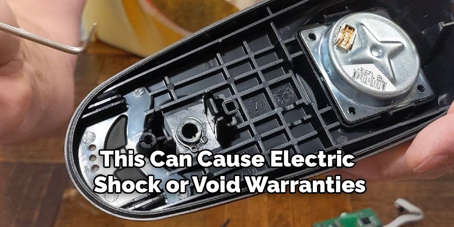 This Can Cause Electric
Shock or Void Warranties