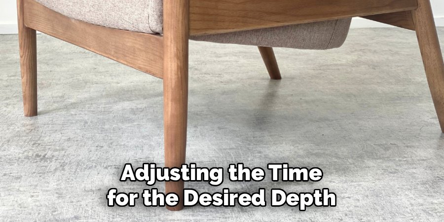 Adjusting the Time for the Desired Depth