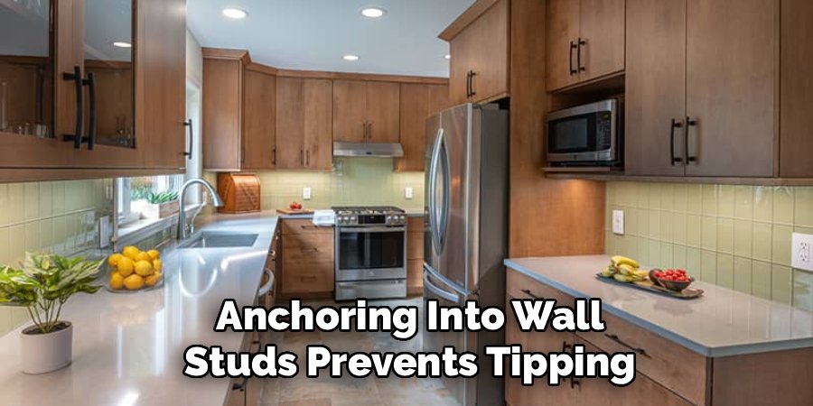 Anchoring Into Wall Studs Prevents Tipping