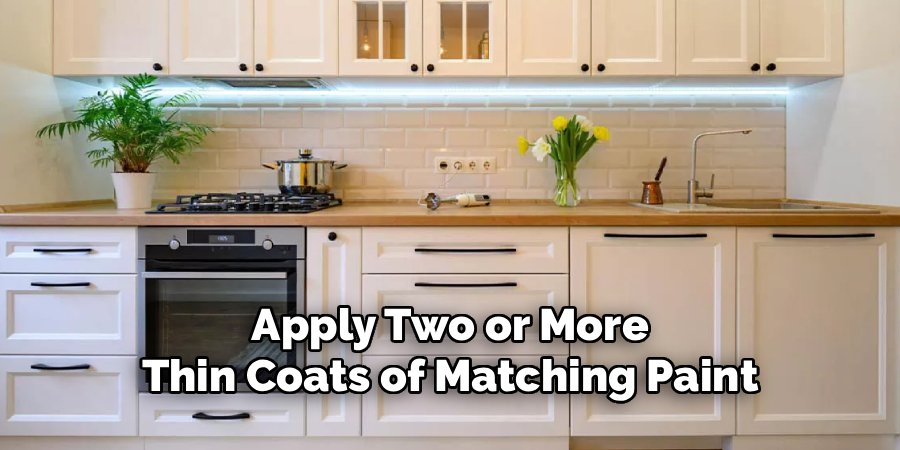Apply Two or More Thin Coats of Matching Paint