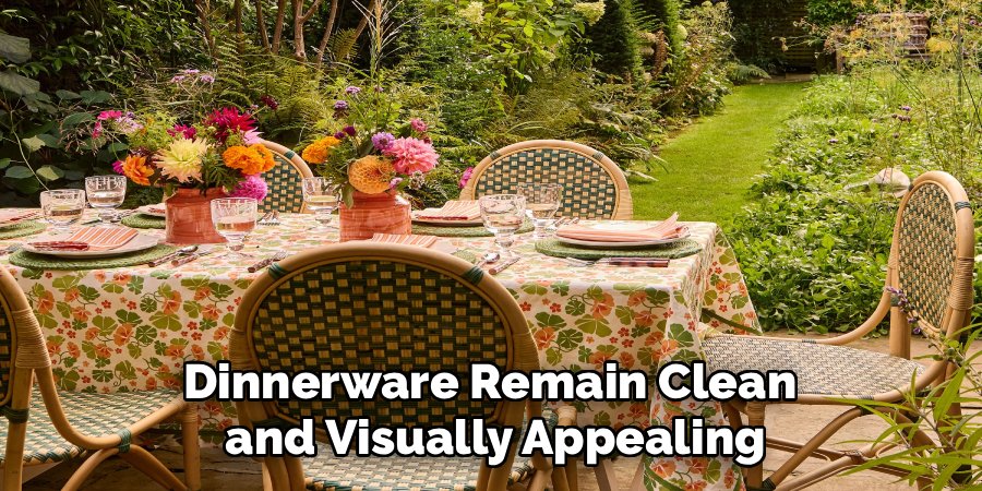 Dinnerware Remain Clean
and Visually Appealing