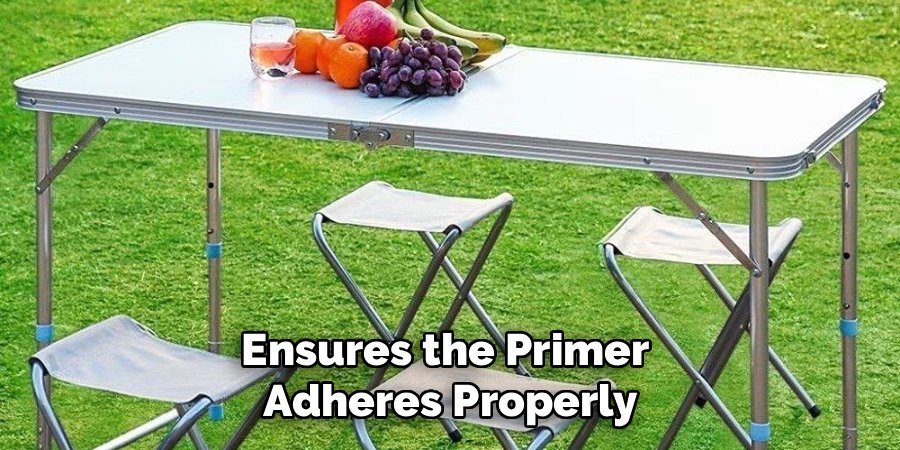 Ensures the Primer 
Adheres Properly