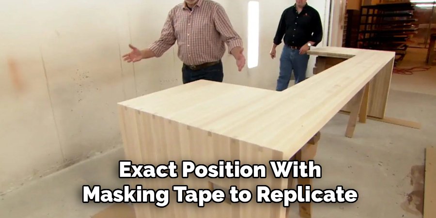 Exact Position With Masking Tape to Replicate