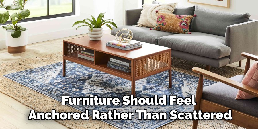 Furniture Should Feel 
Anchored Rather Than Scattered