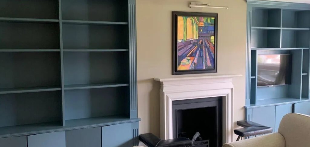 How to Paint Built in Bookshelves