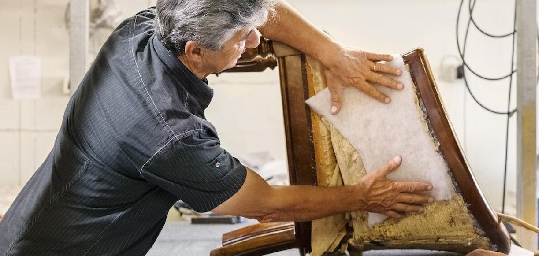 How to Weave a Chair Seat Fabric Strips