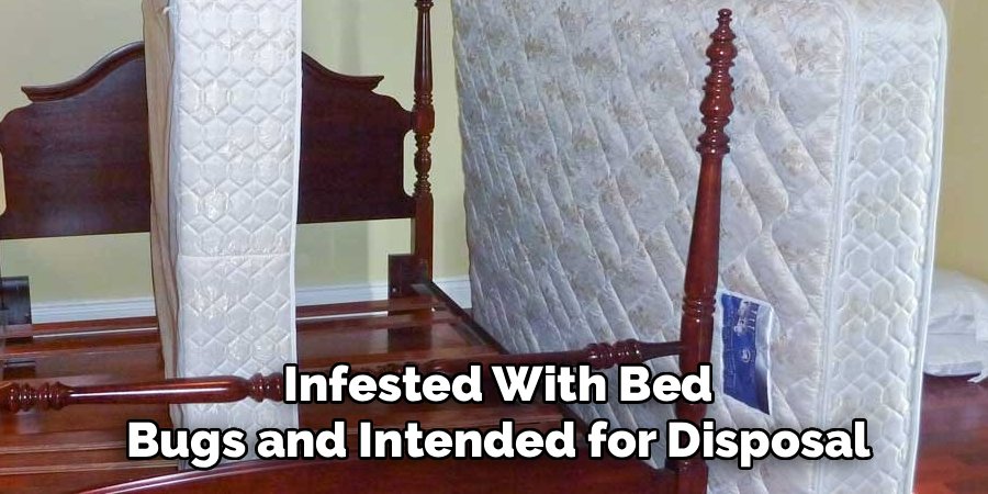Infested With Bed Bugs and Intended for Disposal