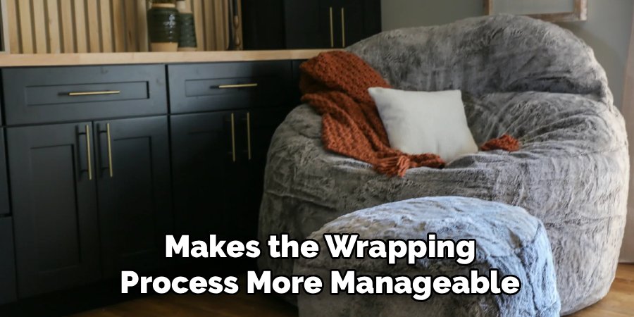 makes the wrapping process more manageable