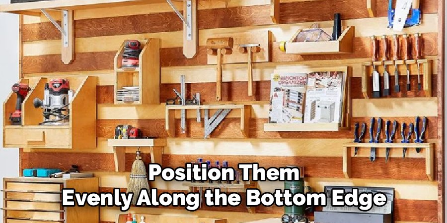 Position Them Evenly Along the Bottom Edge