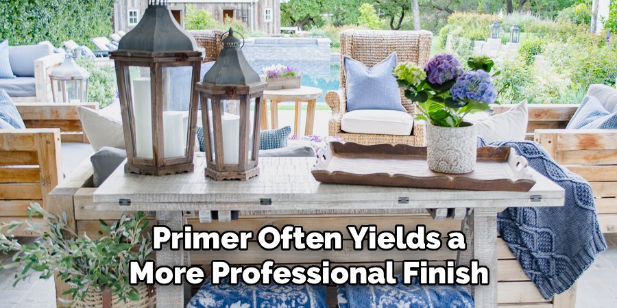 Primer Often Yields a More Professional Finish