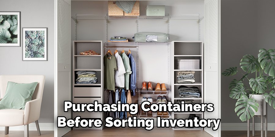 Purchasing Containers Before Sorting Inventory