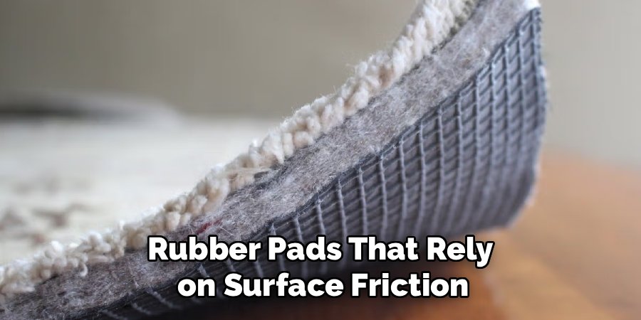 Rubber Pads That Rely
on Surface Friction