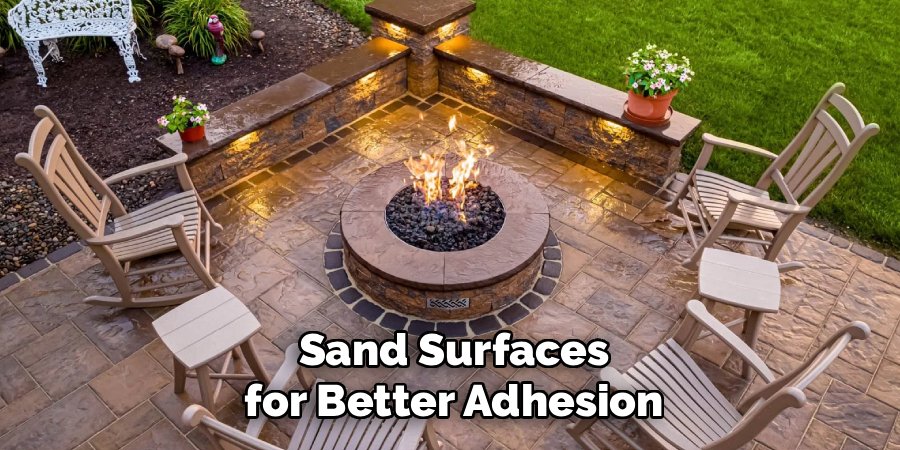 Sand Surfaces for Better Adhesion