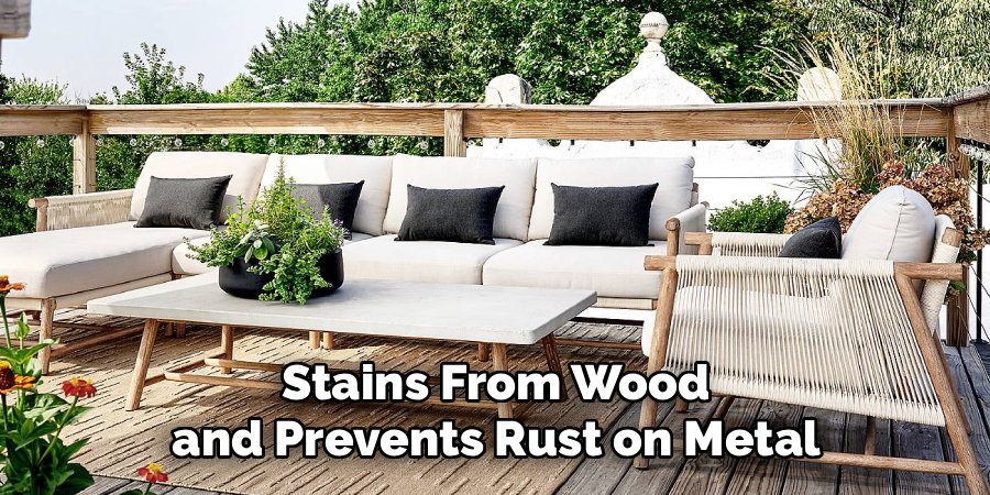 Stains From Wood and Prevents Rust on Metal