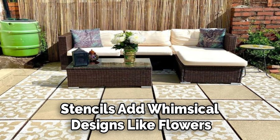 Stencils Add Whimsical 
Designs Like Flowers