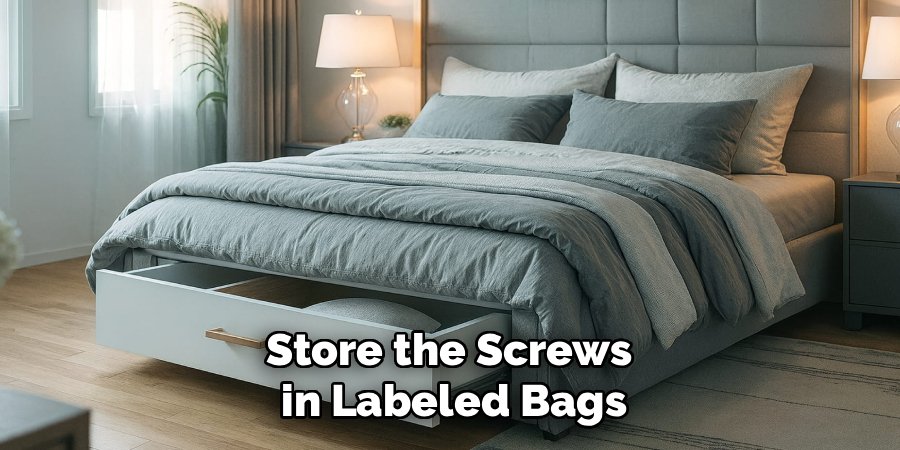 Store the Screws
in Labeled Bags
