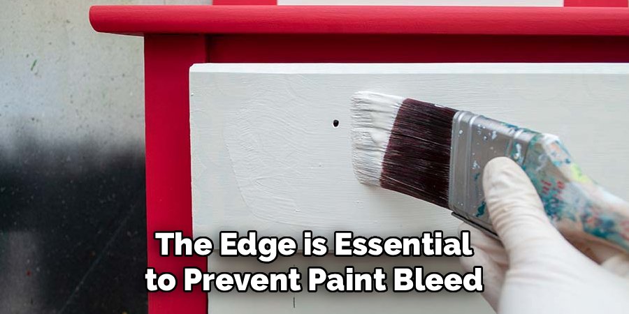 The Edge is Essential to Prevent Paint Bleed