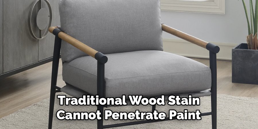 Traditional Wood Stain Cannot Penetrate Paint
