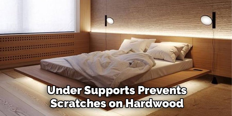Under Supports Prevents Scratches on Hardwood