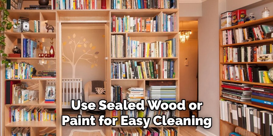 Use Sealed Wood or Paint for Easy Cleaning